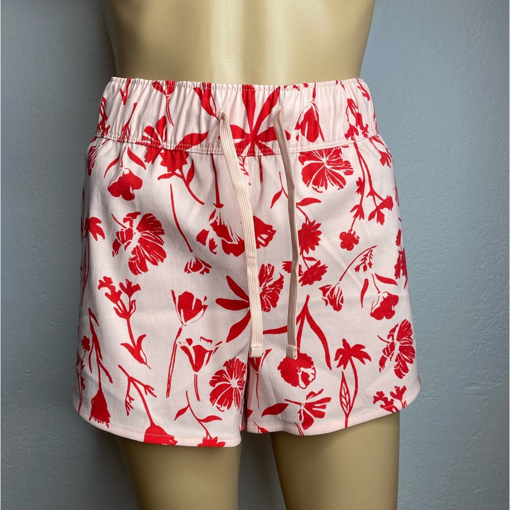 The North Face Class V Mini Short Women’s Size L Floral Pink Red NWOT